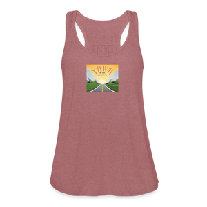 YHWH or the Highway - Women's Flowy Tank Top - mauve
