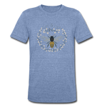 Bee Salt & Light - Unisex Tri-Blend T-Shirt - heather Blue