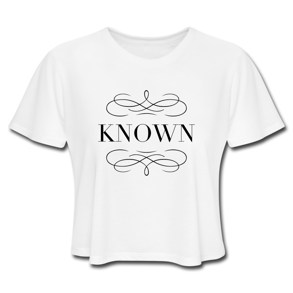 Known - Women's Cropped T-Shirt - white