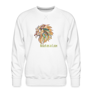 Bold as a Lion - Men’s Premium Sweatshirt - white