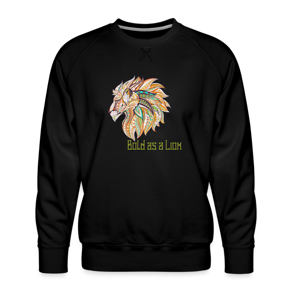 Bold as a Lion - Men’s Premium Sweatshirt - black