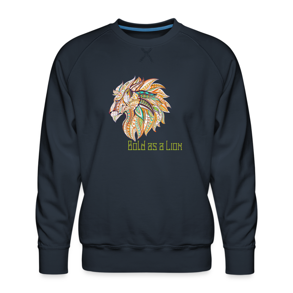 Bold as a Lion - Men’s Premium Sweatshirt - navy