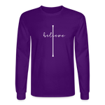 I Believe - Men's Long Sleeve T-Shirt - purple