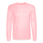 I Believe - Men's Long Sleeve T-Shirt - pink